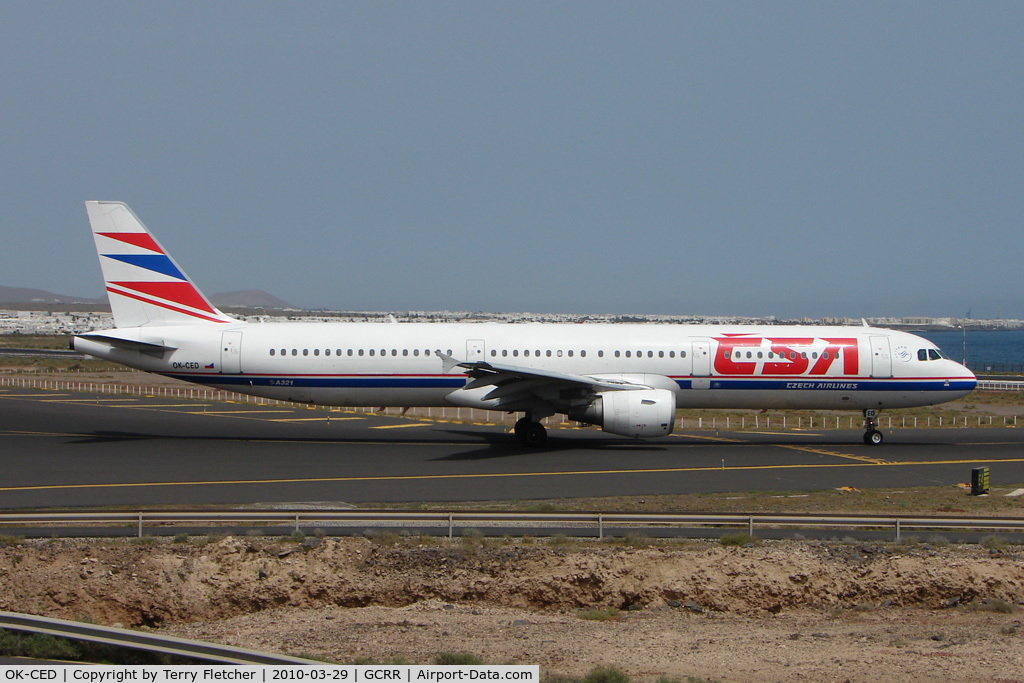 OK-CED, 1997 Airbus A321-211 C/N 684, CSA A321 at Arrecife