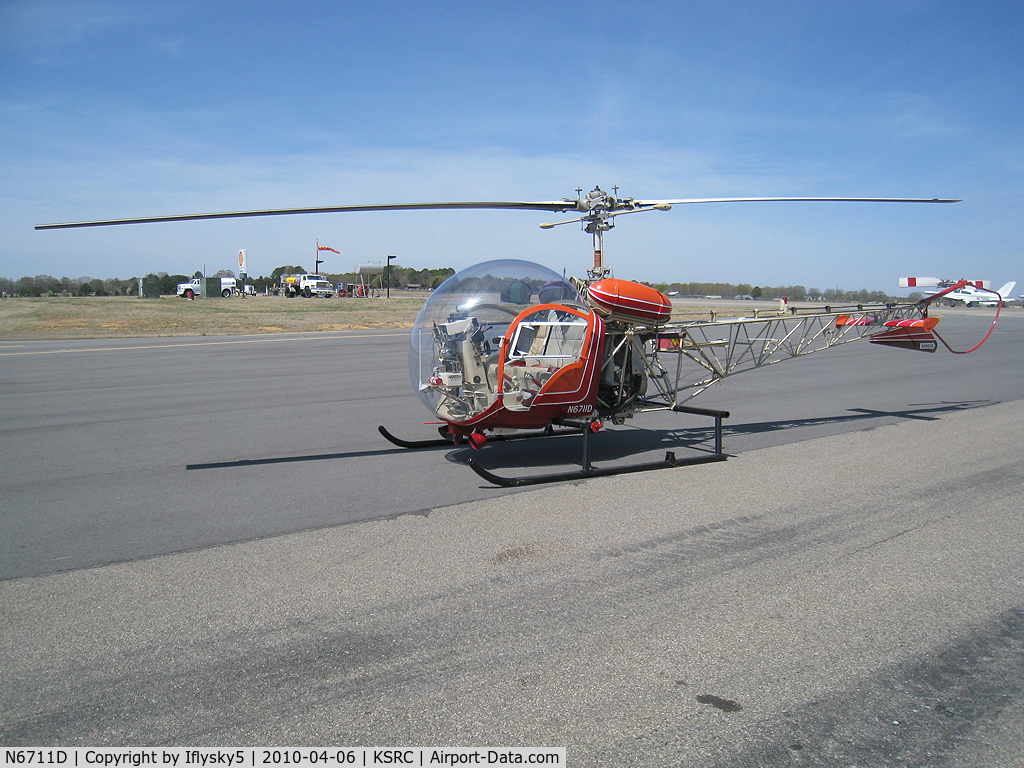 N6711D, 1958 Bell 47G-2 C/N 2192, N6711D Bell 47G-2