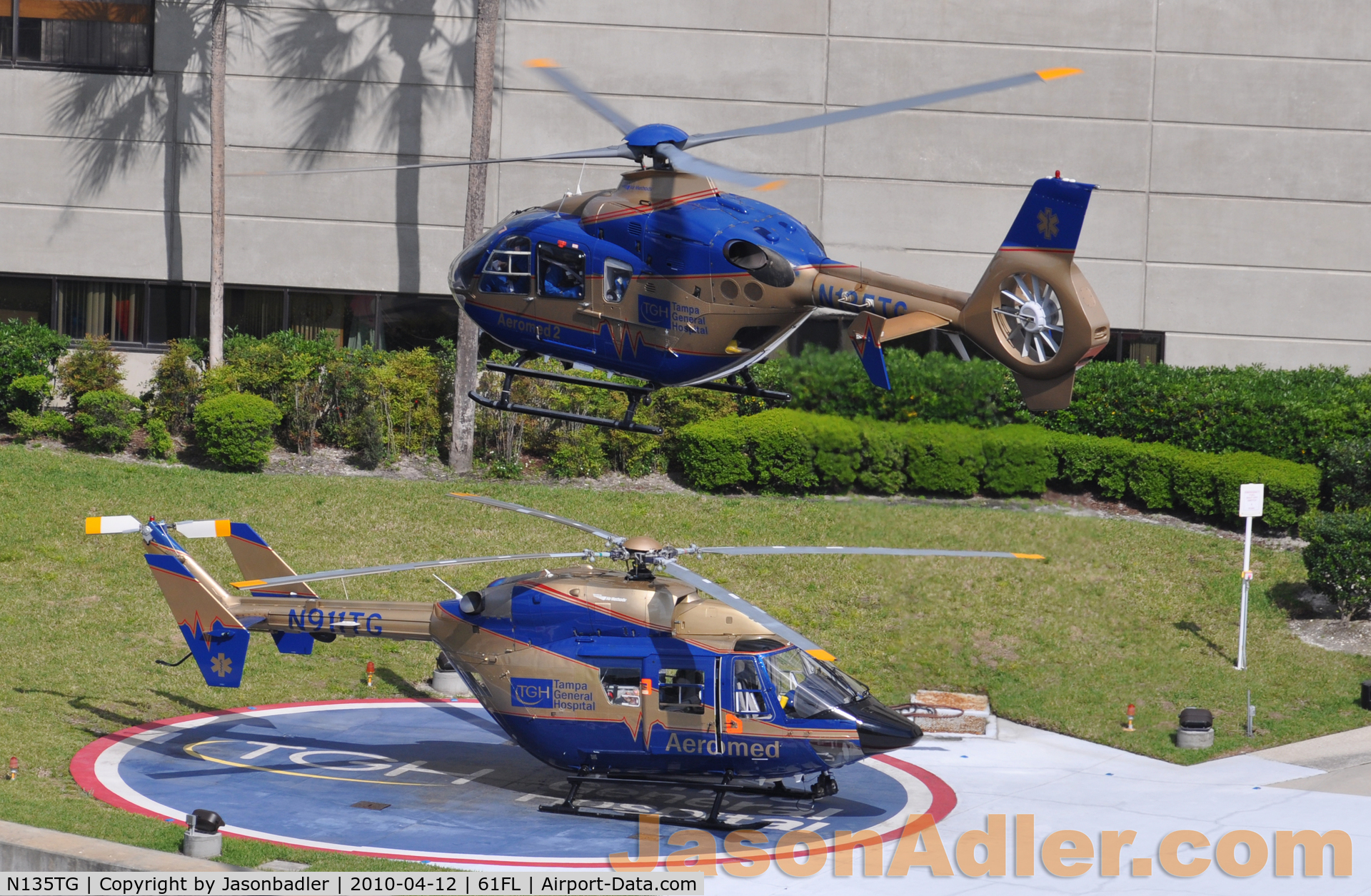 N135TG, 2003 Eurocopter EC-135T-2 C/N 0298, A quick shot i took of the two TGH helicopters.