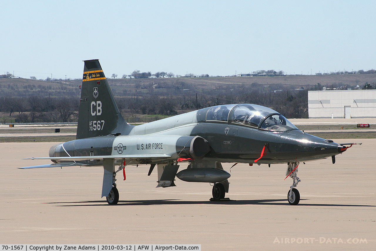 70-1567, 1970 Northrop T-38C Talon C/N T.6257, At Fort Worth Alliance Airport