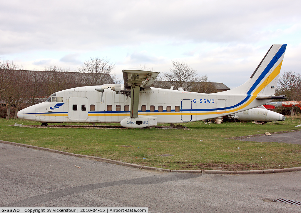 G-SSWO, 1982 Short 360-100 C/N SH.3609, RAF Millom Aviation and Military Museum. Millom, Cumbria.