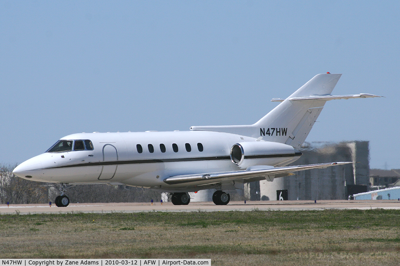 N47HW, 1985 British Aerospace BAe.125 Series 800A C/N 258023, At Fort Worth Meacham Field