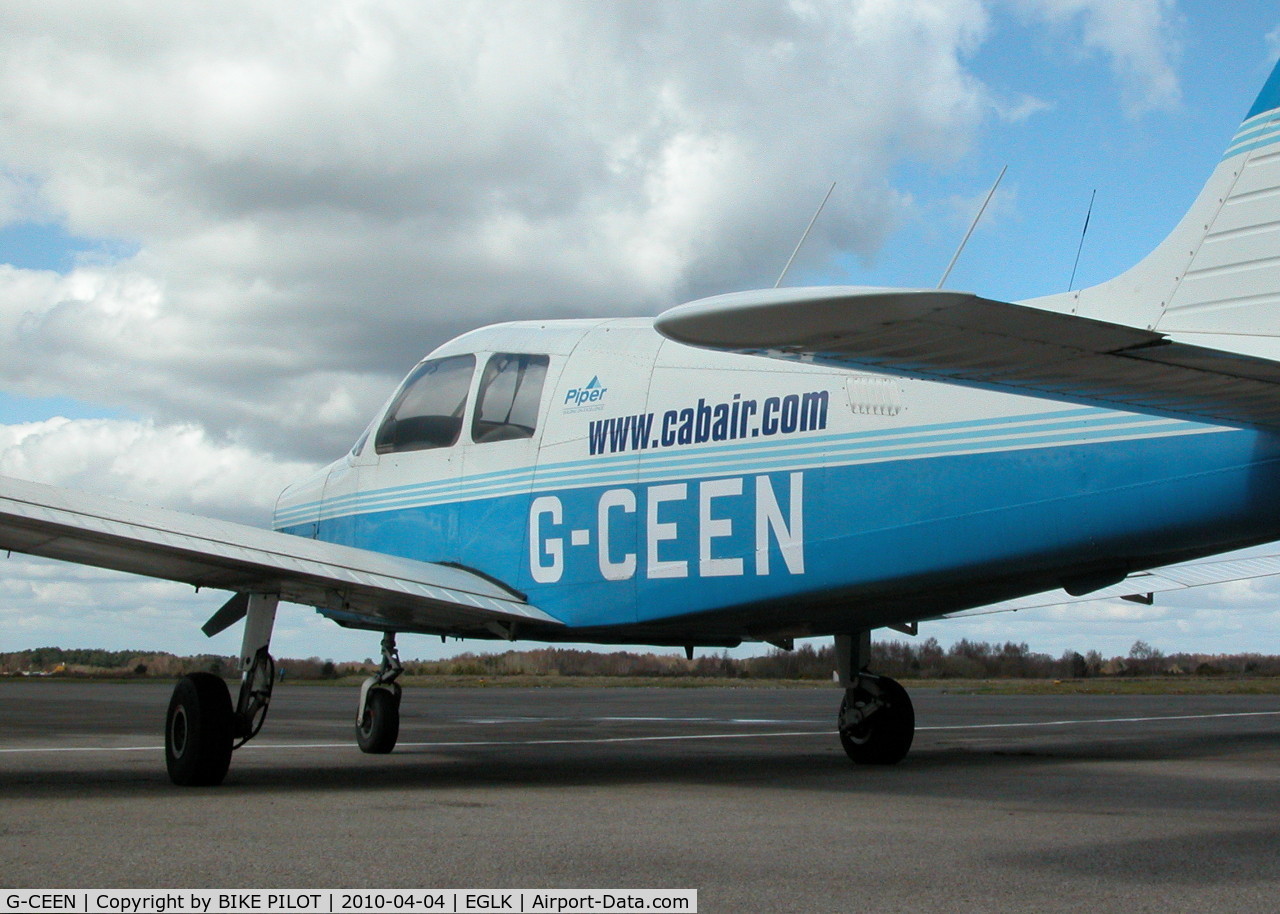G-CEEN, 1990 Piper PA-28-161 Cadet C/N 2841293, CABAIR CHEROKEE ON THE EASTERN FENCE