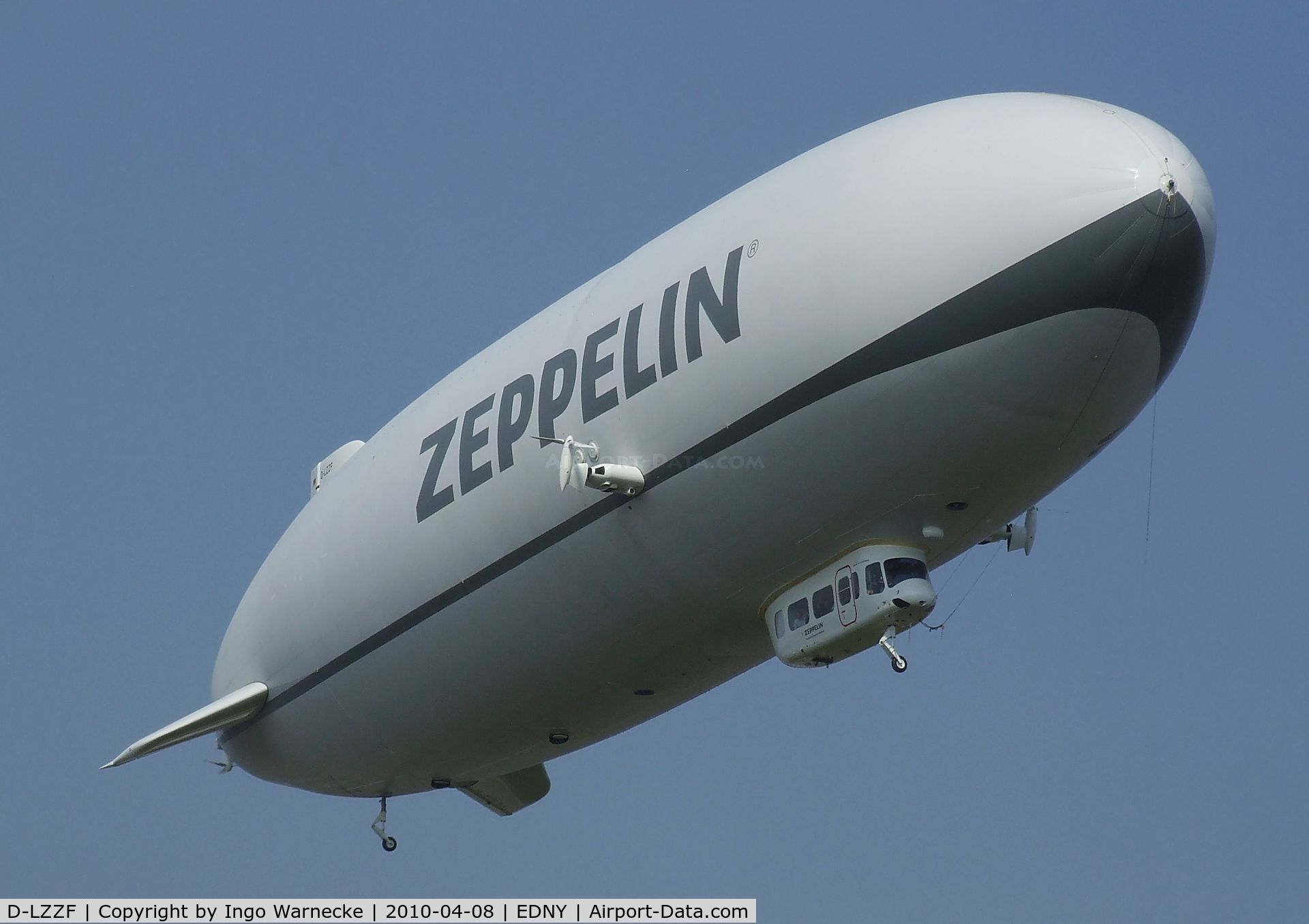 D-LZZF, 1998 Zeppelin NT07 C/N 3, Zeppelin NT LZ-N07 at the AERO 2010, Friedrichshafen