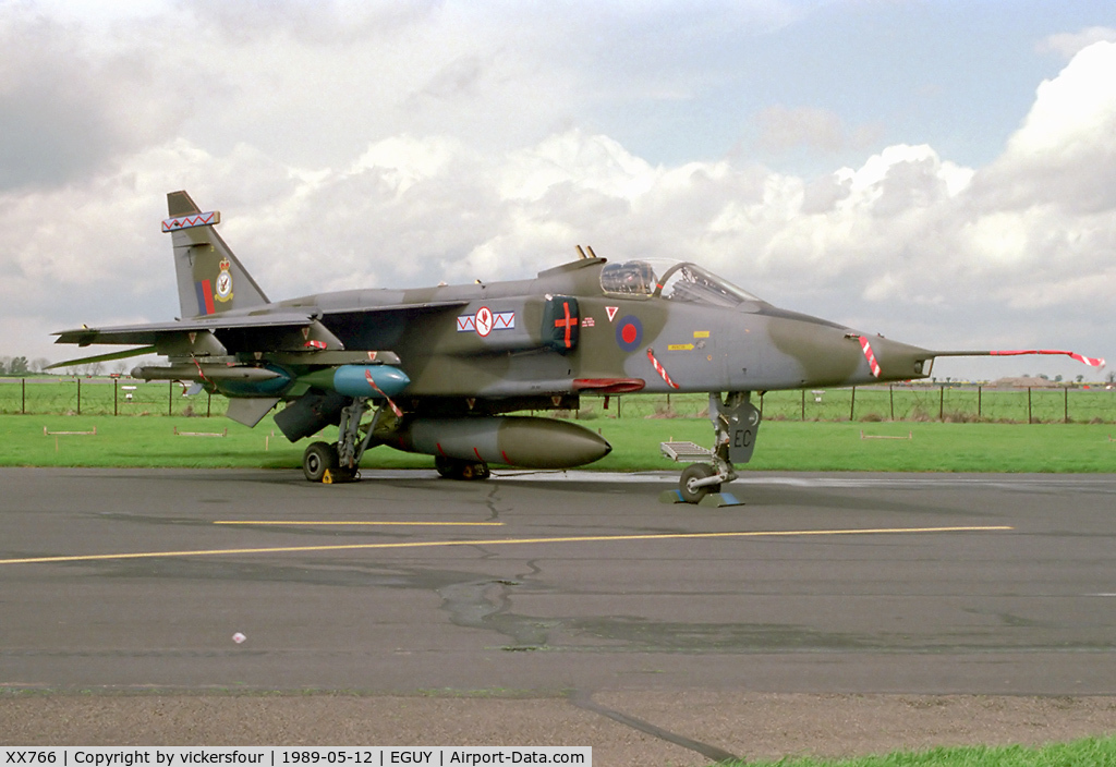 XX766, 1975 Sepecat Jaguar GR.1 C/N S.63, Royal Air Force. Operated by 6 Squadron, coded 'EC'.