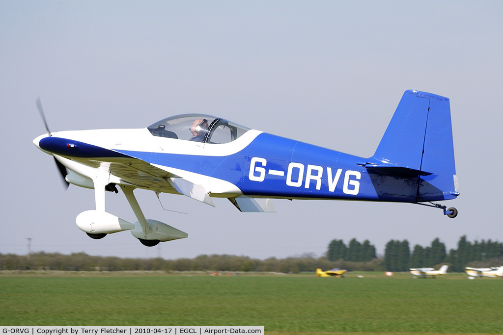 G-ORVG, 2001 Vans RV-6 C/N PFA 181A-13509, at Fenland on a fine Spring day for the 2010 Vintage Aircraft Club Daffodil Fly-In