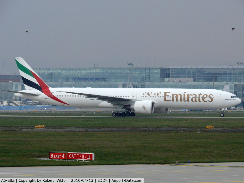 A6-EBZ, 2007 Boeing 777-31H/ER C/N 32713, Emirates; Boeing 777-31H