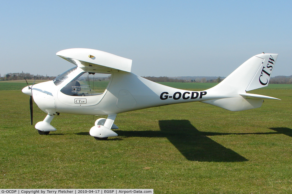 G-OCDP, 2006 Flight Design CTSW C/N 06.08.22, on a pleasant day at Peterborough Sibson