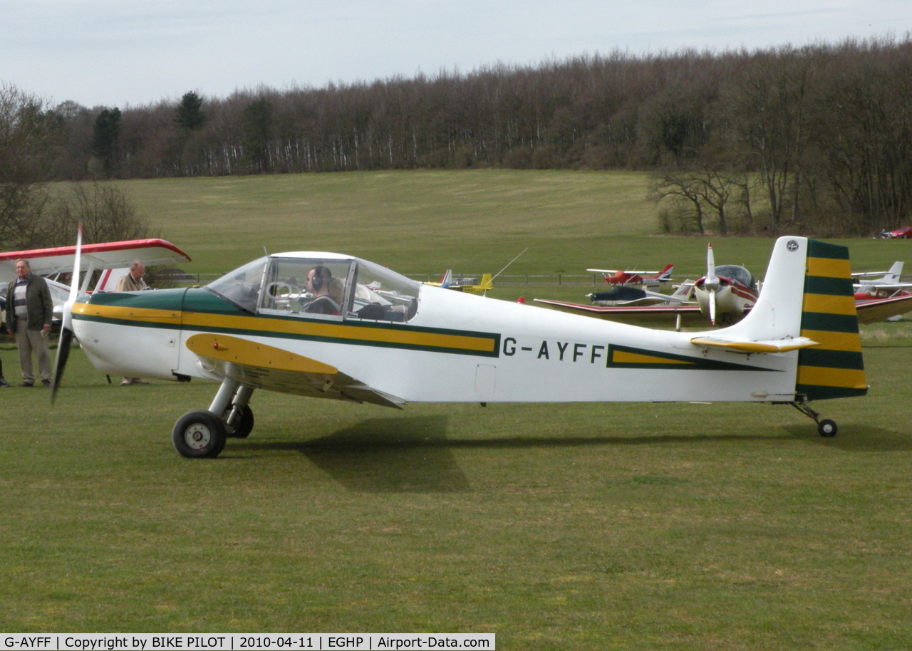 G-AYFF, 1971 Rollason Druine D-62B Condor C/N RAE/647, JODEL FLY-IN 2010-04-11