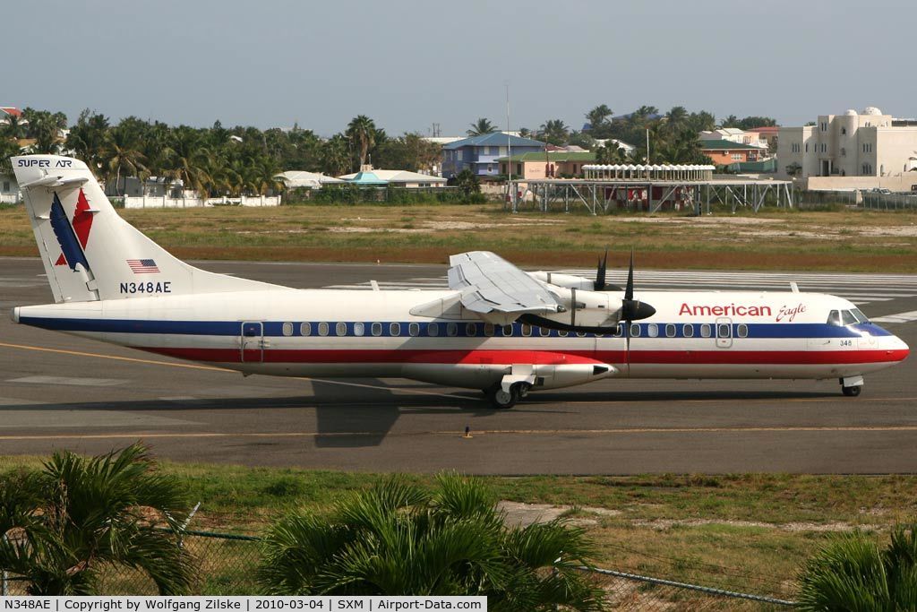 N348AE, 1993 ATR 72-212 C/N 349, visitor