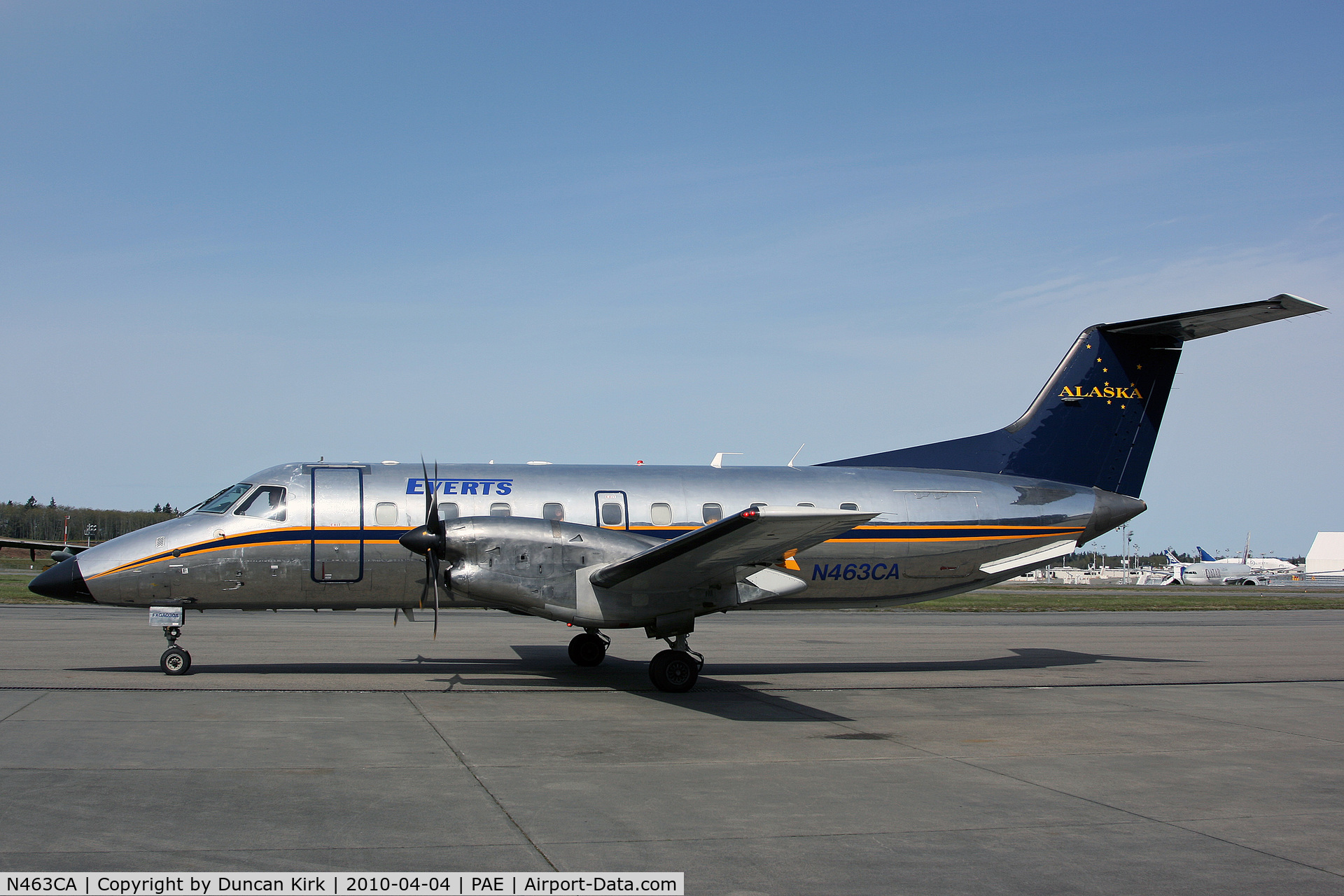 N463CA, 1992 Embraer EMB-120RT Brasilia C/N 120267, Carrying prisoners from Pocatello, ID to Alaska