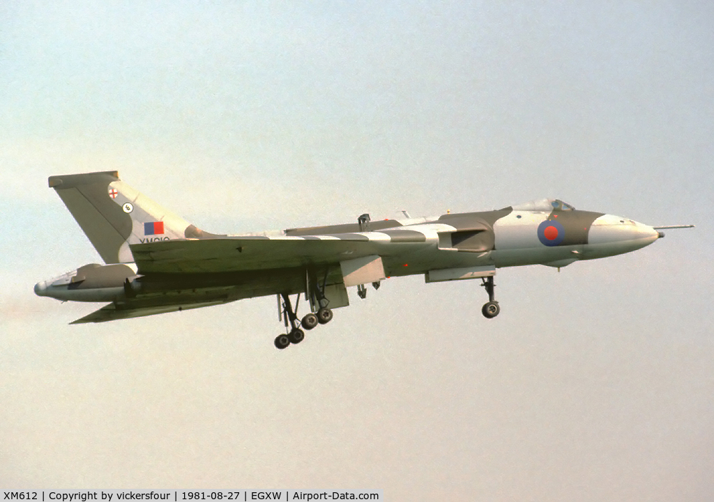 XM612, 1964 Avro Vulcan B.2 C/N Set 76, Royal Air Force. Operated by 44 Squadron.