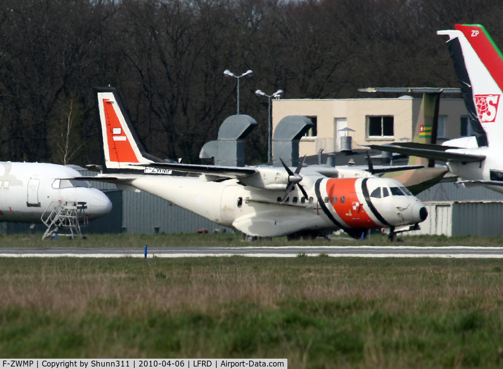 F-ZWMP, Airtech CN-235MPA-100 C/N C151, Stored at Dinard maintenance area...