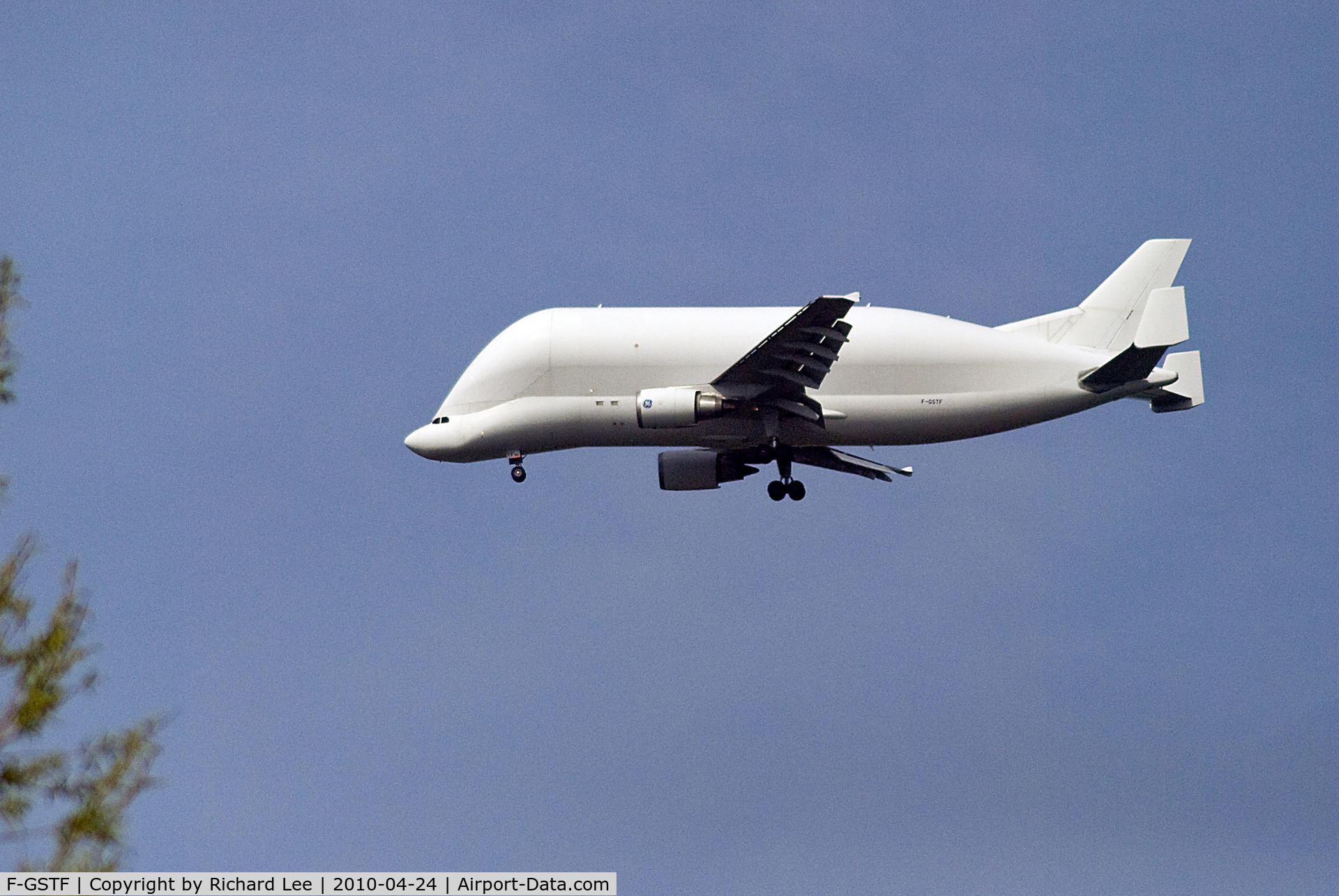 F-GSTF, 2000 Airbus A300B4-608ST Super Transporter C/N 796, Flying over Chester Zoo (UK) Liverpool Bound?