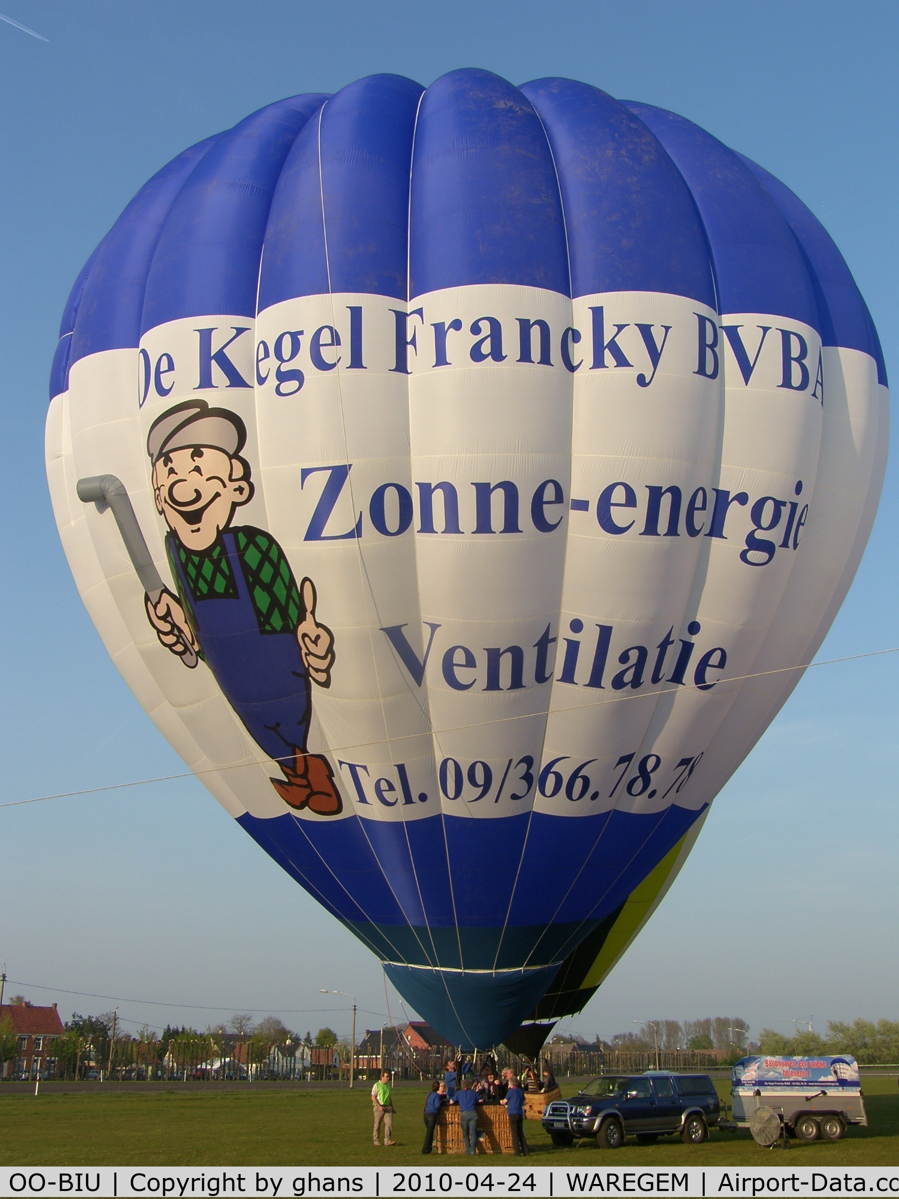 OO-BIU, 1998 Cameron Balloons A-120 C/N 4241, De Kegel Francky