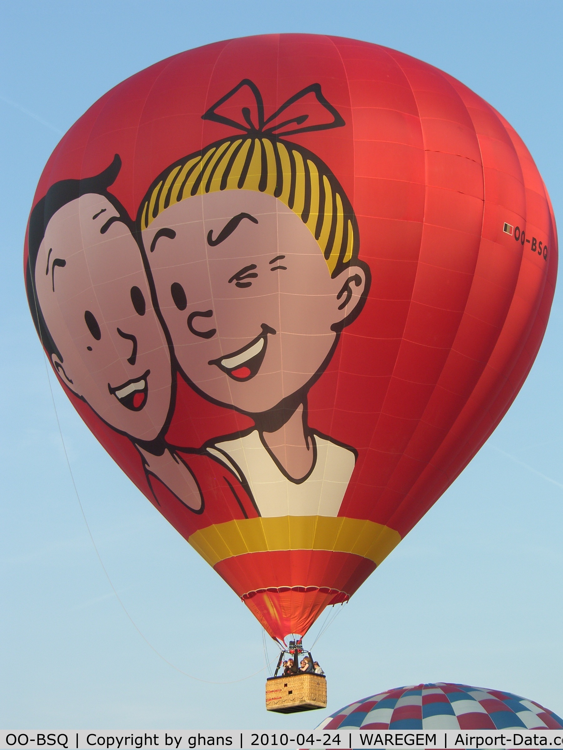 OO-BSQ, 2003 Schroeder Fire Balloons 42/24 C/N 1089, Suske & Wiske