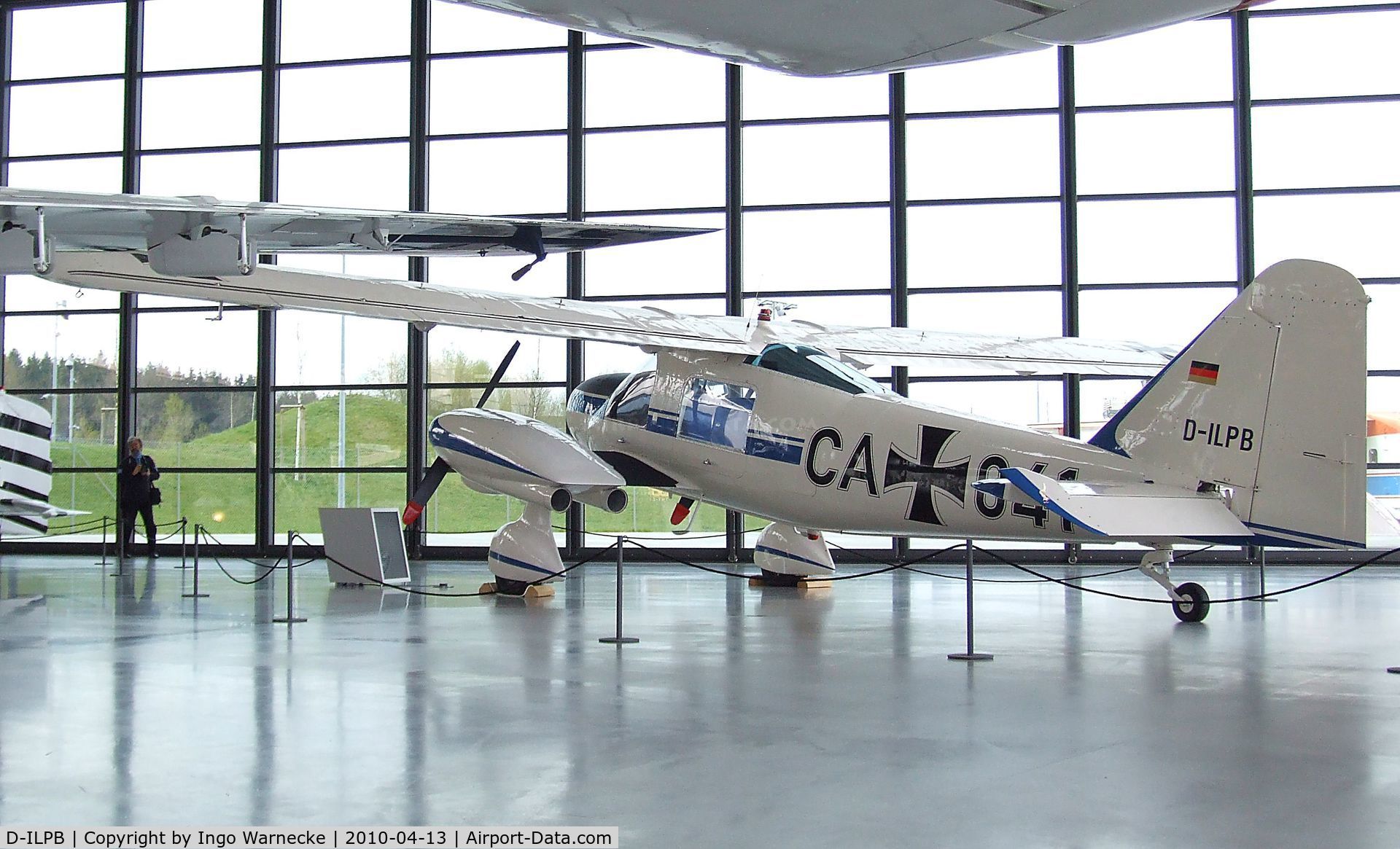 D-ILPB, 1961 Dornier Do-28A-1 C/N 3015, Dornier Do 28A-1 (shown in its former identity as Luftwaffe VIP-transport) at the Dornier Museum, Friedrichshafen