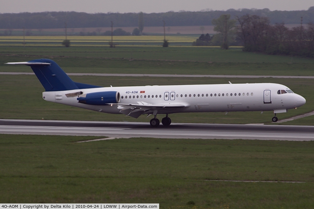 4O-AOM, 1990 Fokker 100 (F-28-0100) C/N 11321, Montenegro Airlines