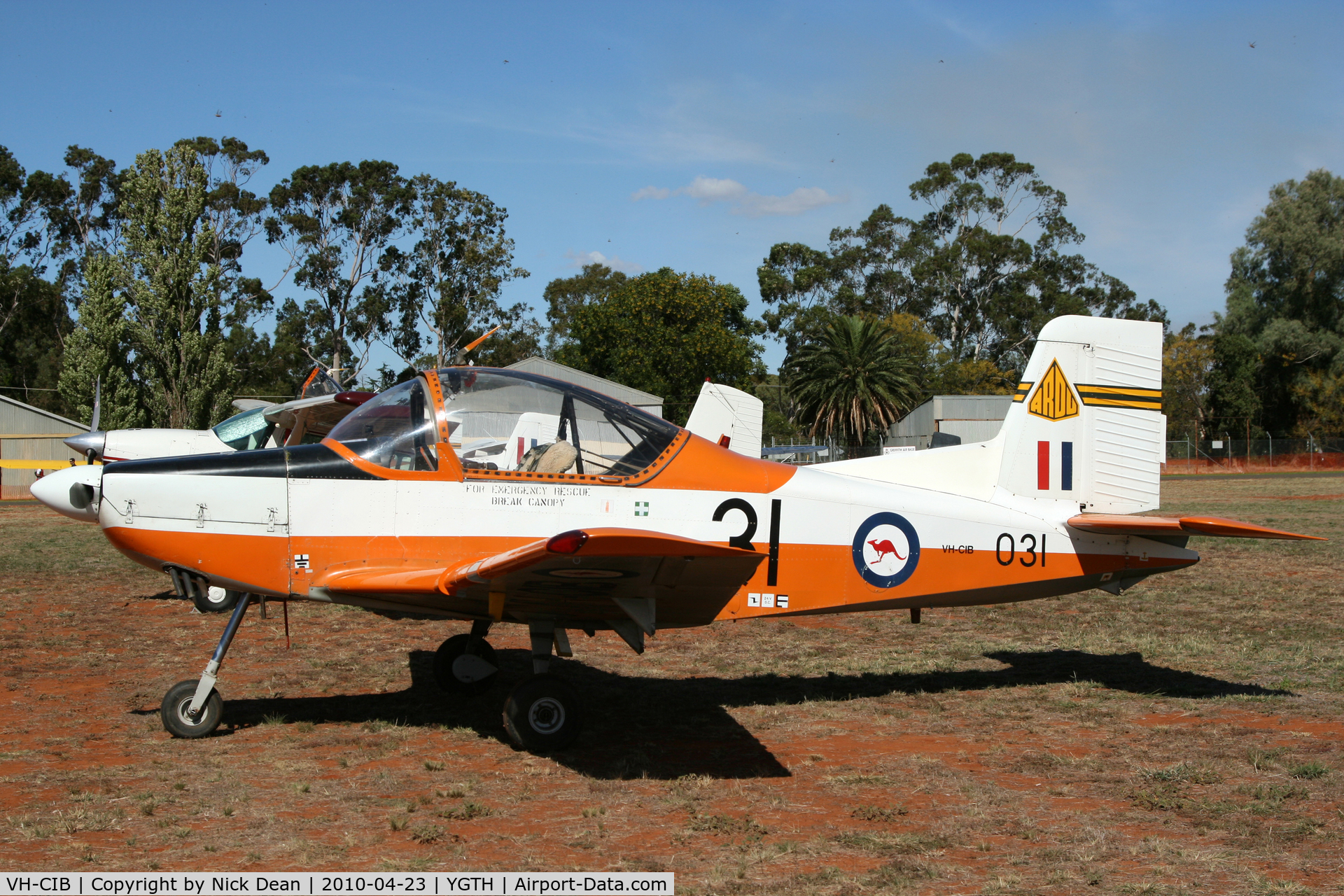 VH-CIB, 1977 New Zealand CT-4A Airtrainer C/N 031, YGTH