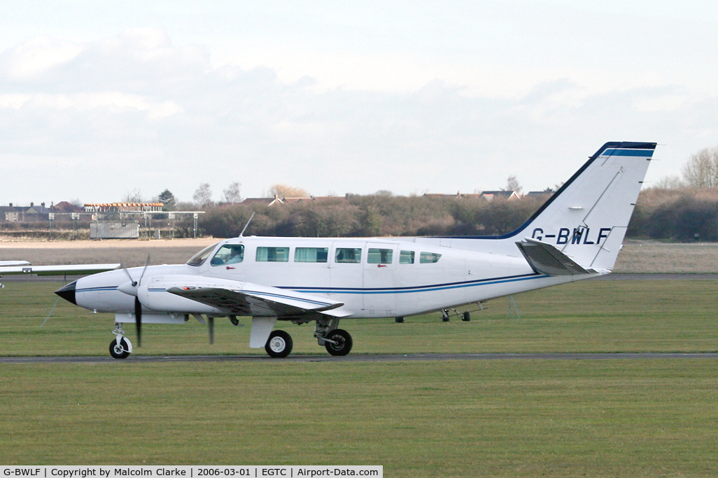 G-BWLF, 1979 Cessna 404 Titan C/N 404-0414, Cessna 404 Titan at Cranfield Airport, UK in 2006.