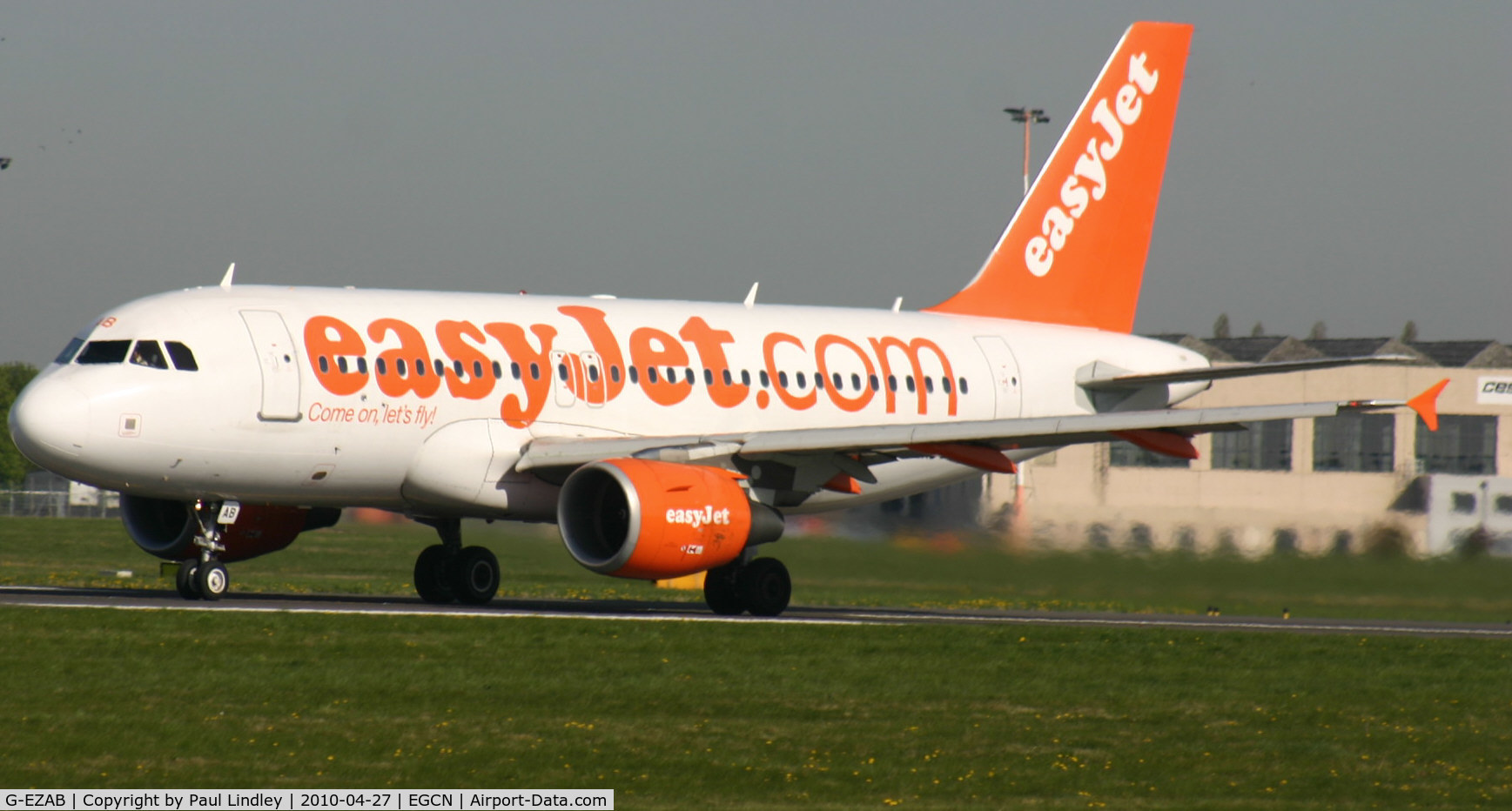 G-EZAB, 2006 Airbus A319-111 C/N 2681, New service at Doncaster - Sheffield