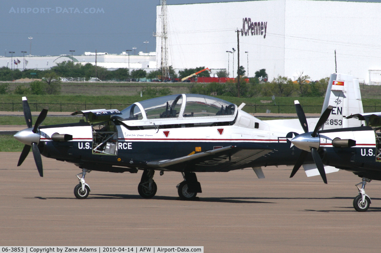 06-3853, 2006 Raytheon T-6A Texan II C/N PT-408, At Fort Worth Alliance Airport