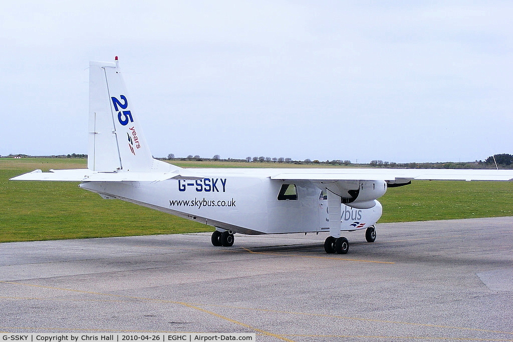 G-SSKY, 1991 Britten-Norman BN-2B-26 Islander C/N 2247, Skybus