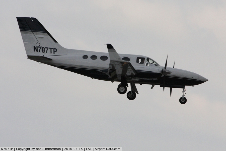 N707TP, Cessna 421C Golden Eagle C/N 421C0271, Arriving at Lakeland, FL during Sun N Fun 2010.