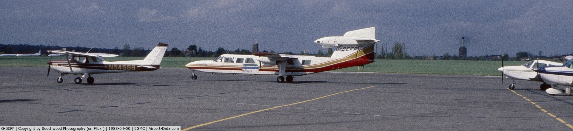 G-BEFP, 1976 Britten-Norman BN-2A Mk.III-2 Trislander C/N 1042, Southend Airport April 1988