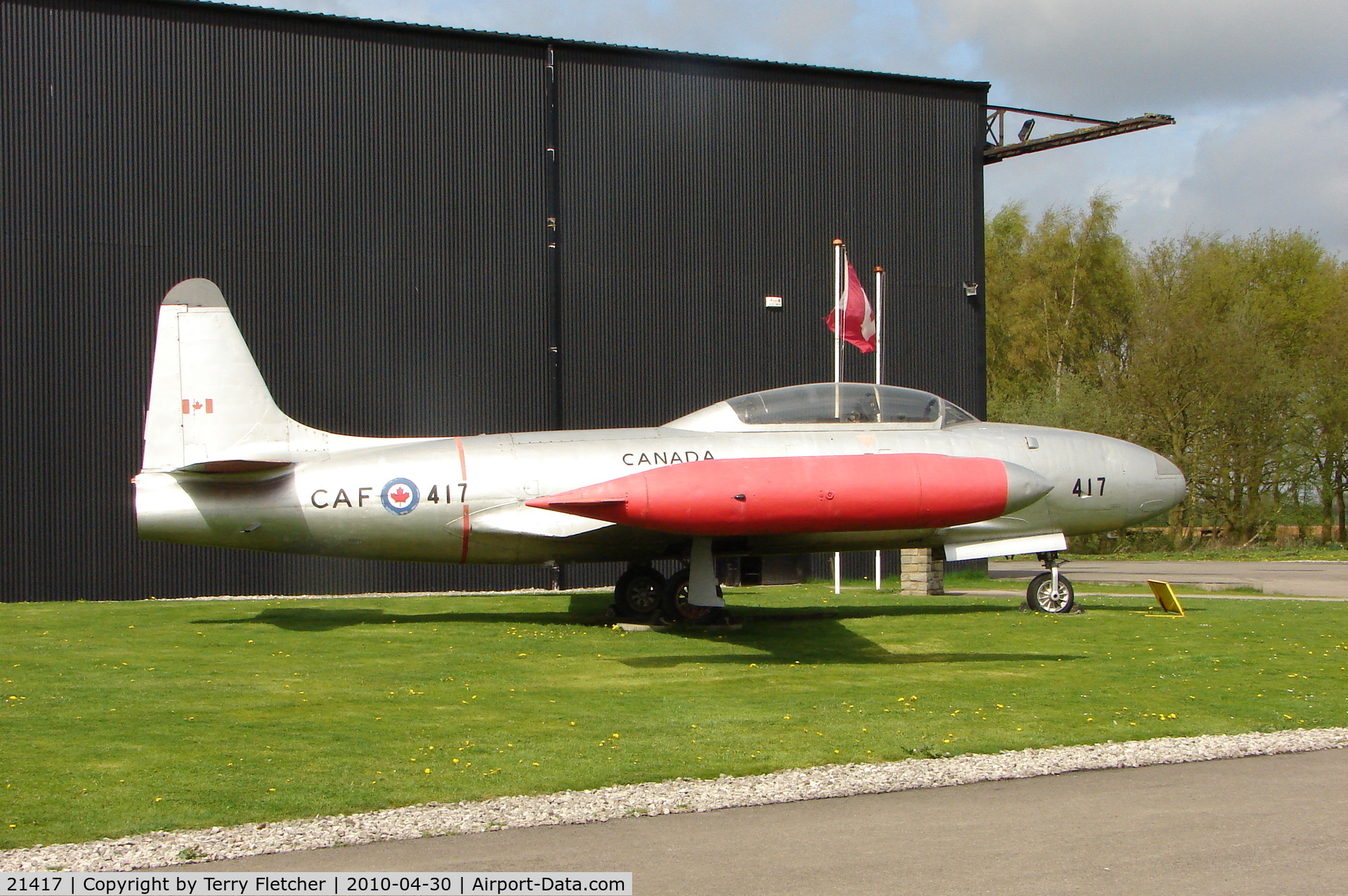 21417, Canadair CT-133 Silver Star 3 C/N T33-417, Canadair CT-133AN displayed at the Yorkshire Air Museum at Elvington
