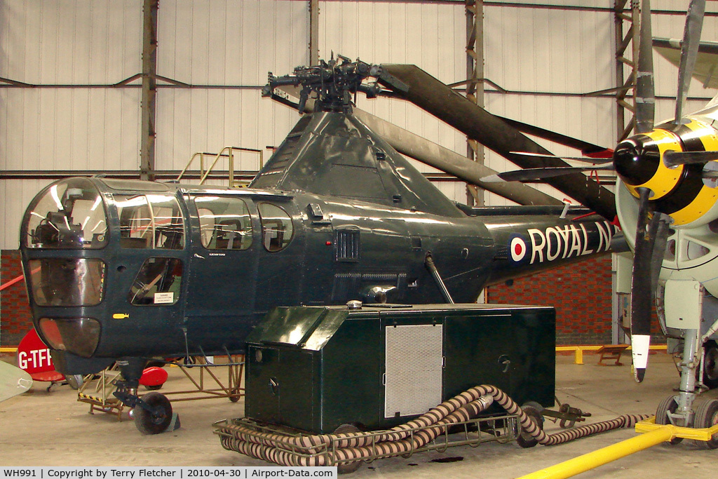 WH991, Westland Dragonfly HR.3 C/N WA/H/67, Westland Dragonfly HR3 displayed at the Yorkshire Air Museum at Elvington
