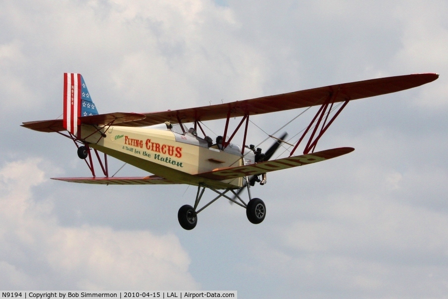 N9194, 1929 New Standard D-25 C/N 133, Overflying Sun N Fun 2010 - Lakeland, FL