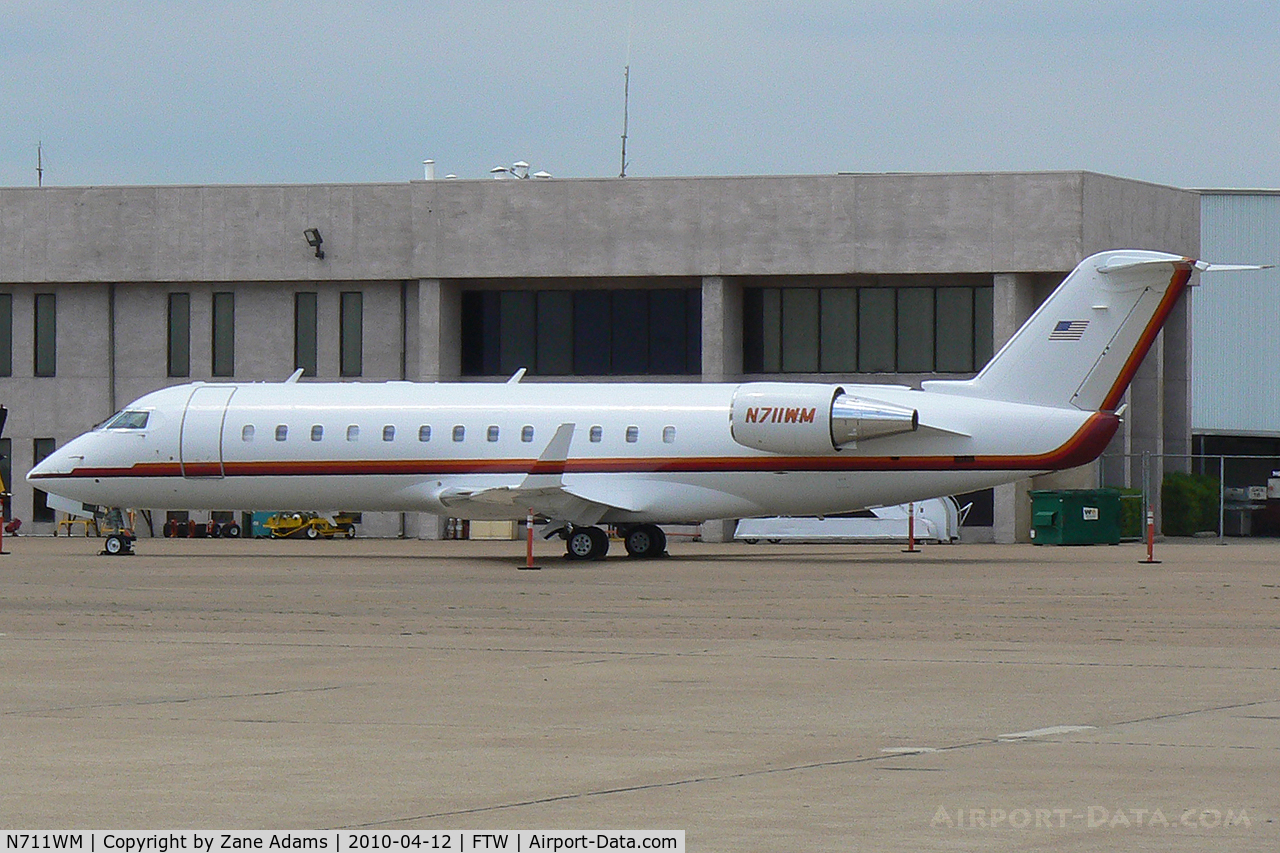 N711WM, 1996 Canadair CRJ-100SE (CL-600-2B19) C/N 7140, At Fort Worth Meacham Field