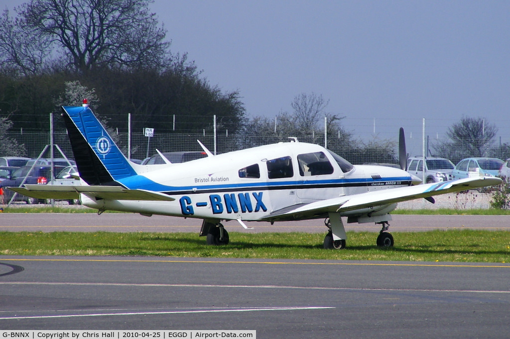 G-BNNX, 1977 Piper PA-28R-201T Cherokee Arrow III C/N 28R-7703009, Bristol Flying Centre Ltd
