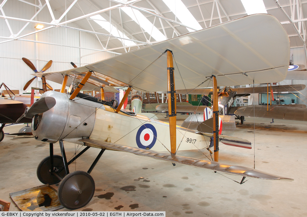 G-EBKY, 1920 Sopwith Pup C/N W/O 3004/14, Shuttleworth Trust. Marked as '9917'. Old Warden, Bedfordshire.