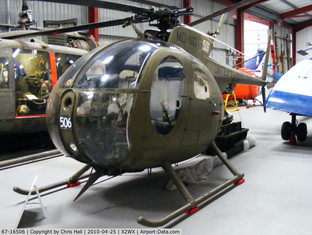 67-16506, 1963 Hughes OH-6A Cayuse C/N 0891, at The Helicopter Museum, Weston-super-Mare