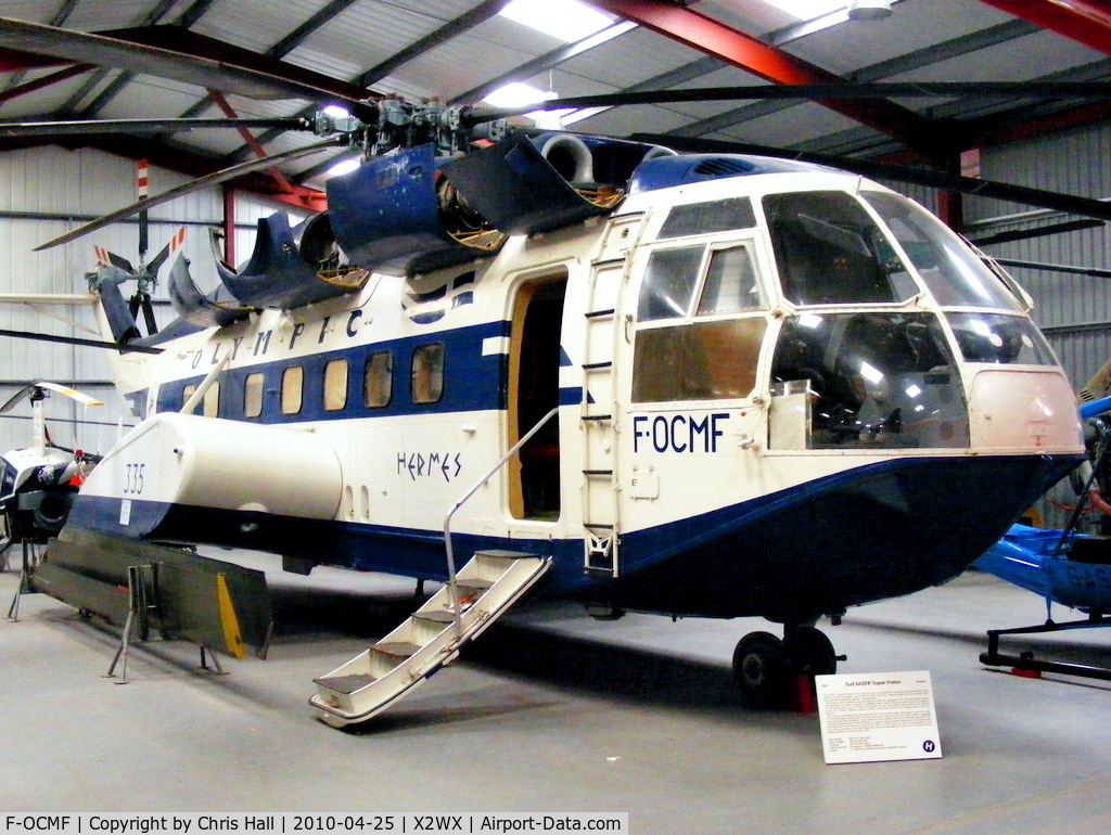 F-OCMF, Aerospatiale SA-321F Super Frelon C/N 116, at The Helicopter Museum, Weston-super-Mare