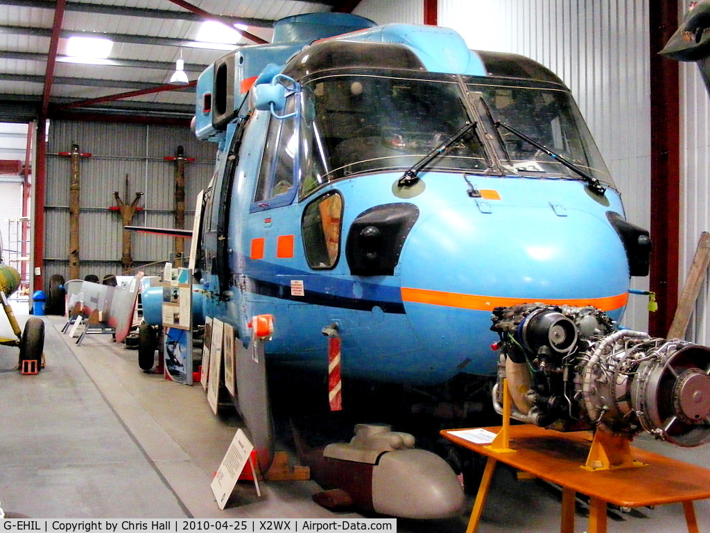 G-EHIL, 1987 AgustaWestland EH-101 C/N 50003/PP3, at The Helicopter Museum, Weston-super-Mare