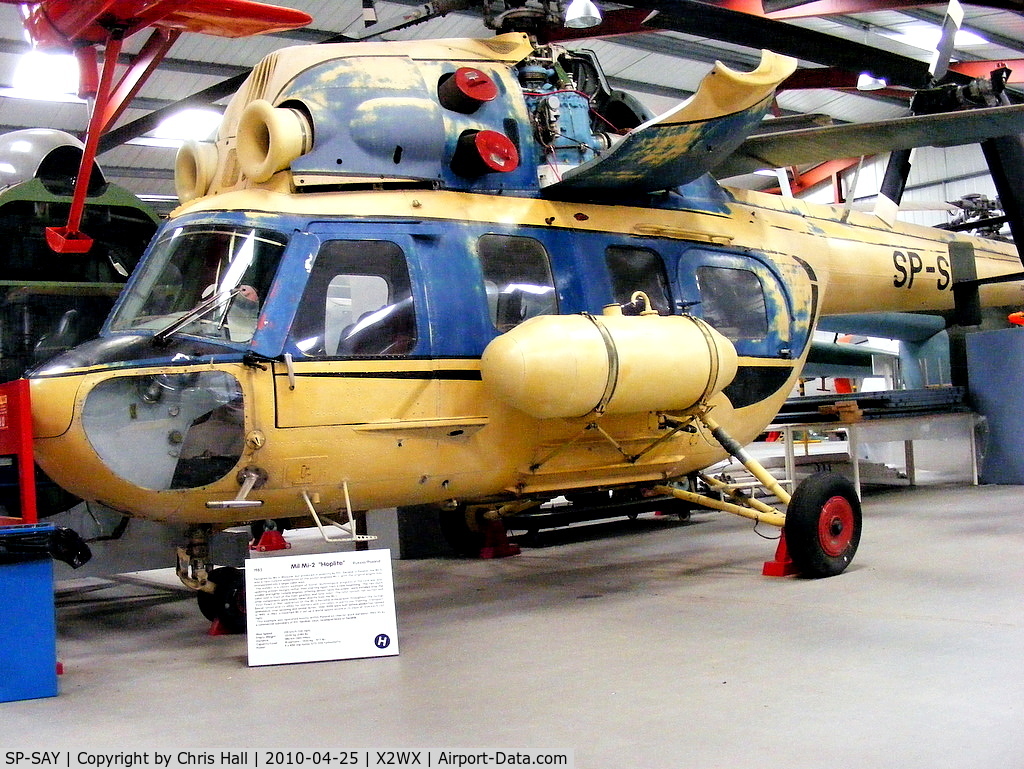 SP-SAY, 1985 PZL-Swidnik Mi-2 C/N 529538125, at The Helicopter Museum, Weston-super-Mare