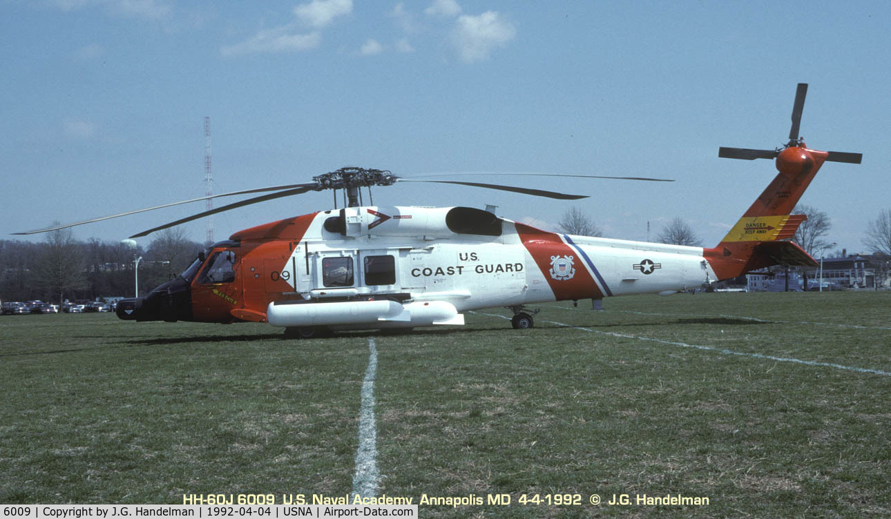 6009, Sikorsky HH-60J Jayhawk C/N 70.1589, at U.S. Naval Academy