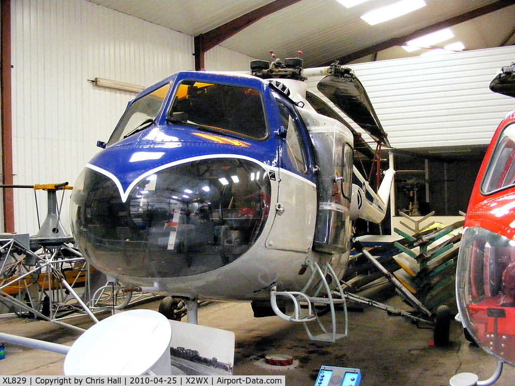 XL829, 1957 Bristol 171 Sycamore HR.14 C/N 13474, at The Helicopter Museum, Weston-super-Mare