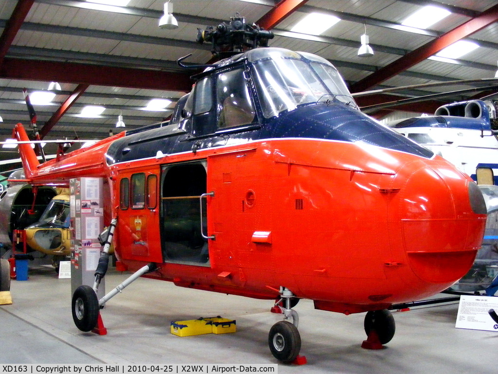 XD163, 1954 Westland Whirlwind HAR.10 C/N WA20, at The Helicopter Museum, Weston-super-Mare