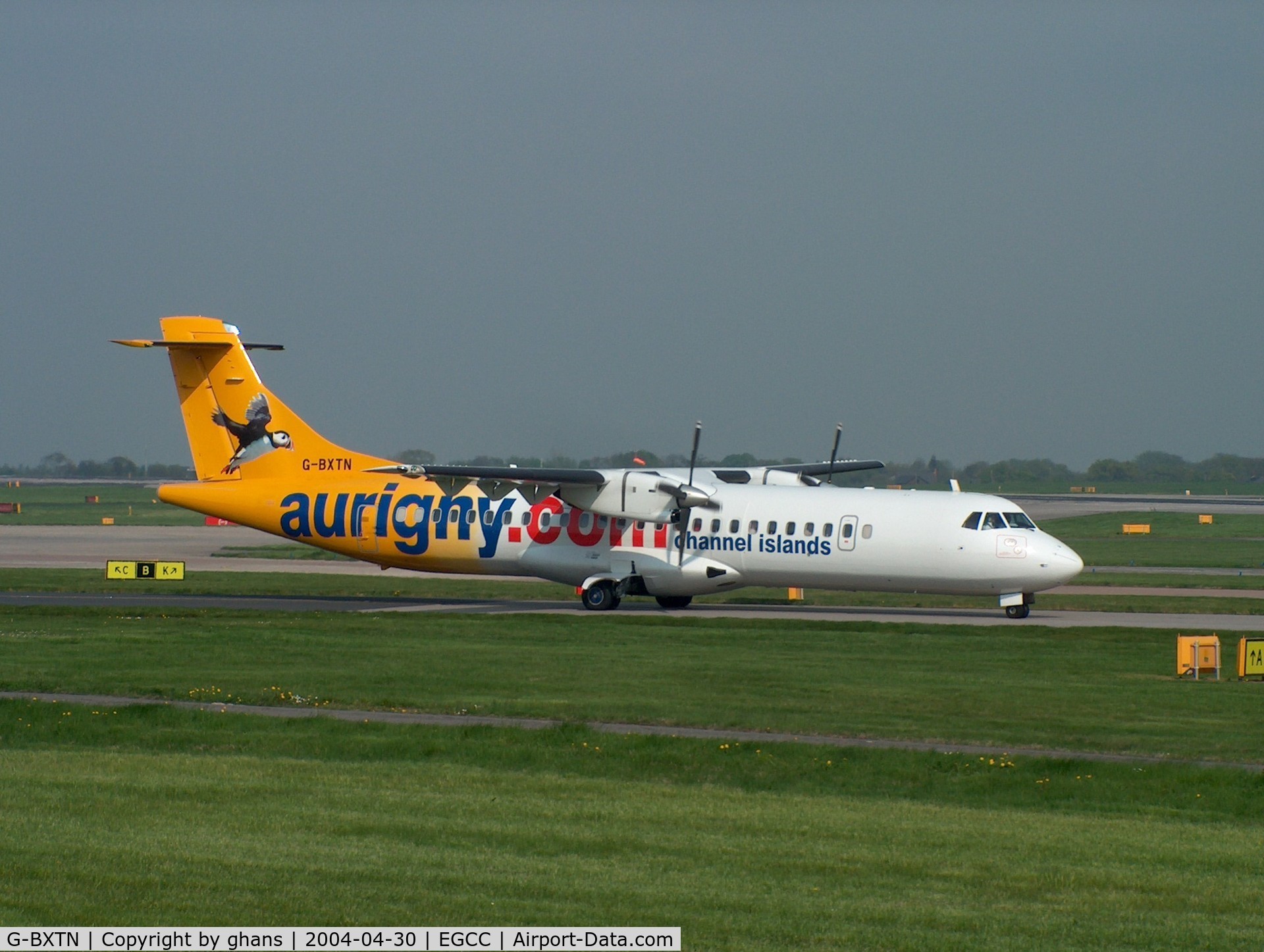 G-BXTN, 1996 ATR 72-202 C/N 483, New livery Aurigny