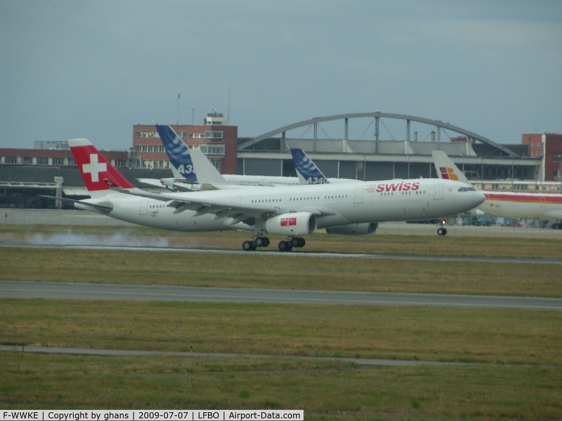 F-WWKE, 2009 Airbus A330-243X C/N 1029, Just landed after a testflight