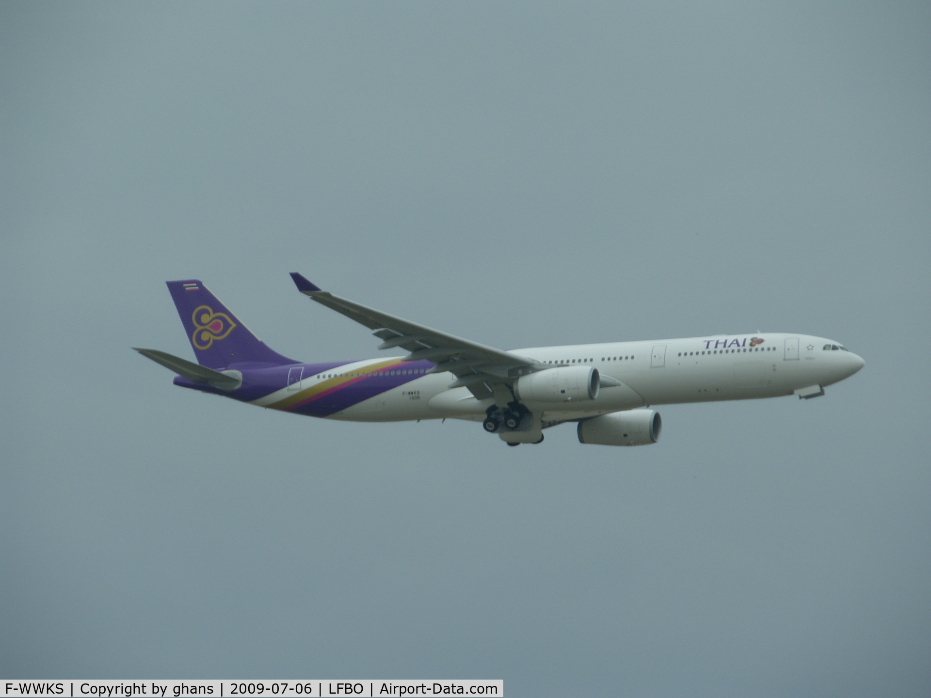 F-WWKS, 2009 Airbus A330-343X C/N 1035, Missed approuch testflight