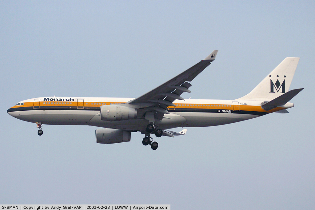 G-SMAN, 1999 Airbus A330-243 C/N 261, Monarch A330-200