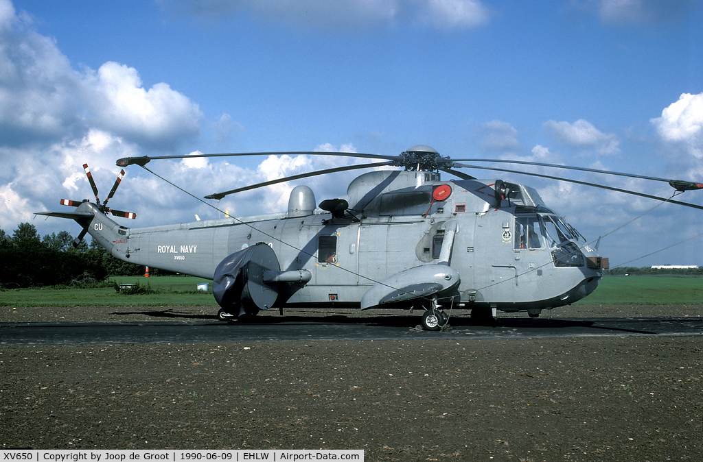 XV650, 1969 Westland Sea King AEW.2A C/N WA638, During the 1990 open house a part of the static was superbly parked on the old German runway.