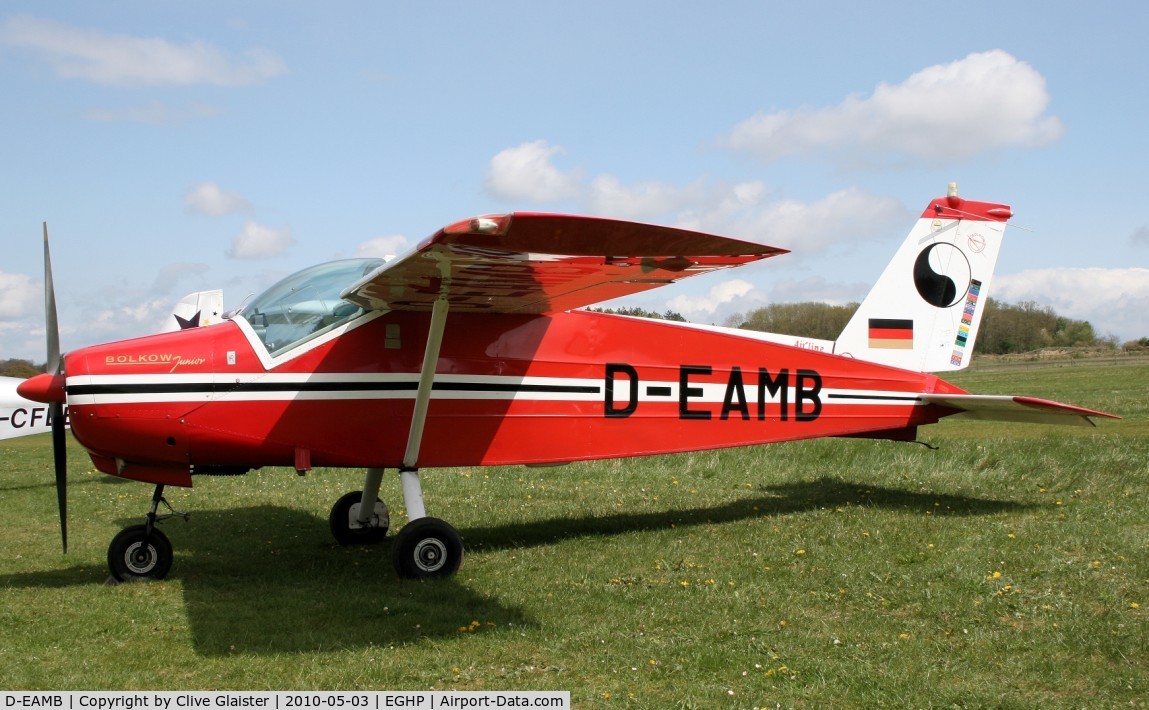 D-EAMB, 1965 Bolkow Bo-208C Junior C/N 597, Base: Cosford