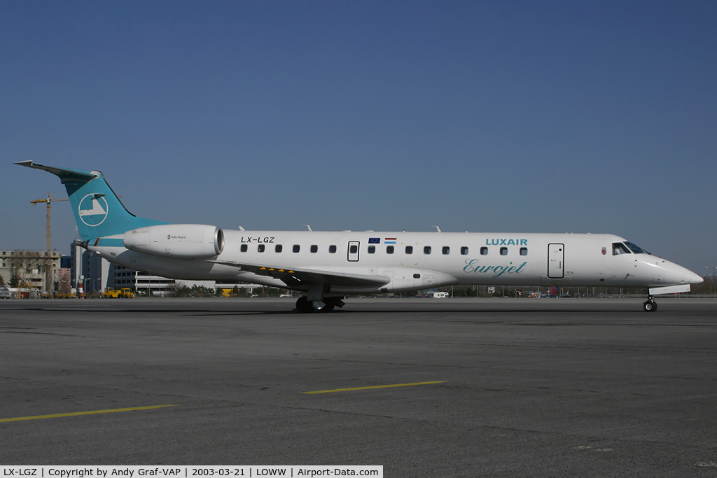 LX-LGZ, 2000 Embraer EMB-145LU (ERJ-145LU) C/N 145258, Luxair EMB145