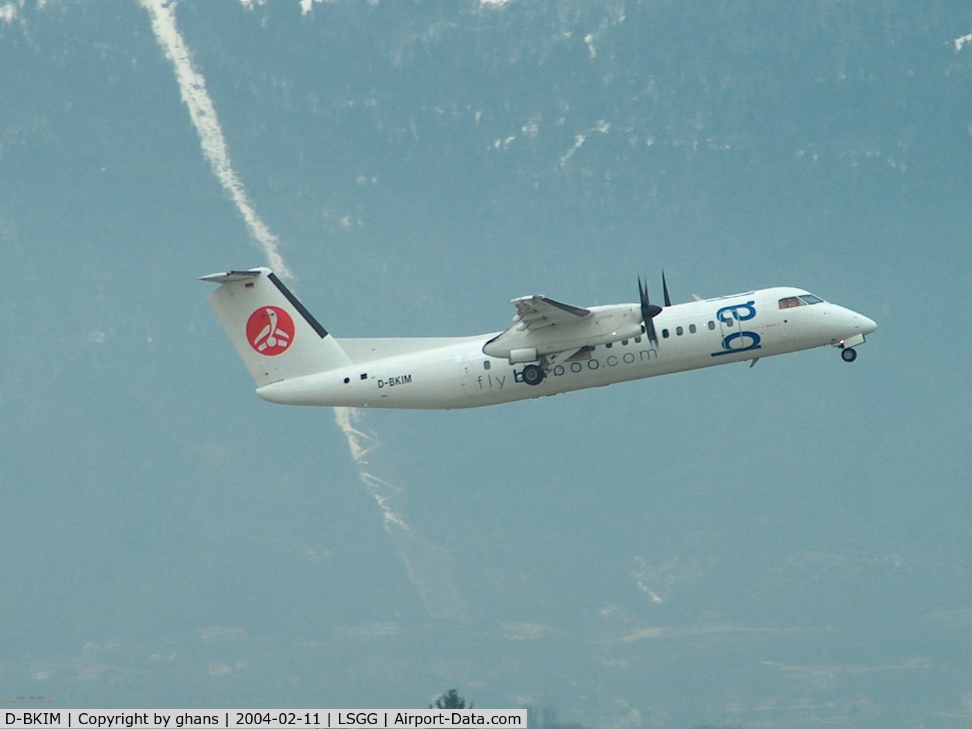 D-BKIM, 1993 De Havilland Canada DHC-8-311 Dash 8 C/N 356, Climbing out for another flight